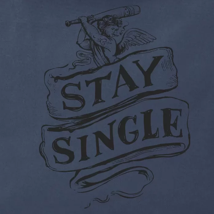 Stay Single Anti Valentine's Day Zip Tote Bag