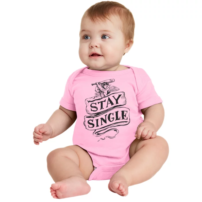 Stay Single Anti Valentine's Day Baby Bodysuit