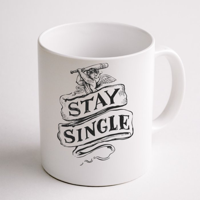 Stay Single Anti Valentine's Day Front & Back Coffee Mug