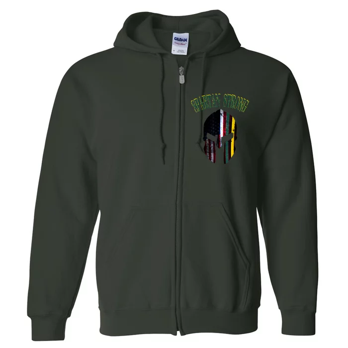 Spartan Strong American Spartans Rise Strong Full Zip Hoodie