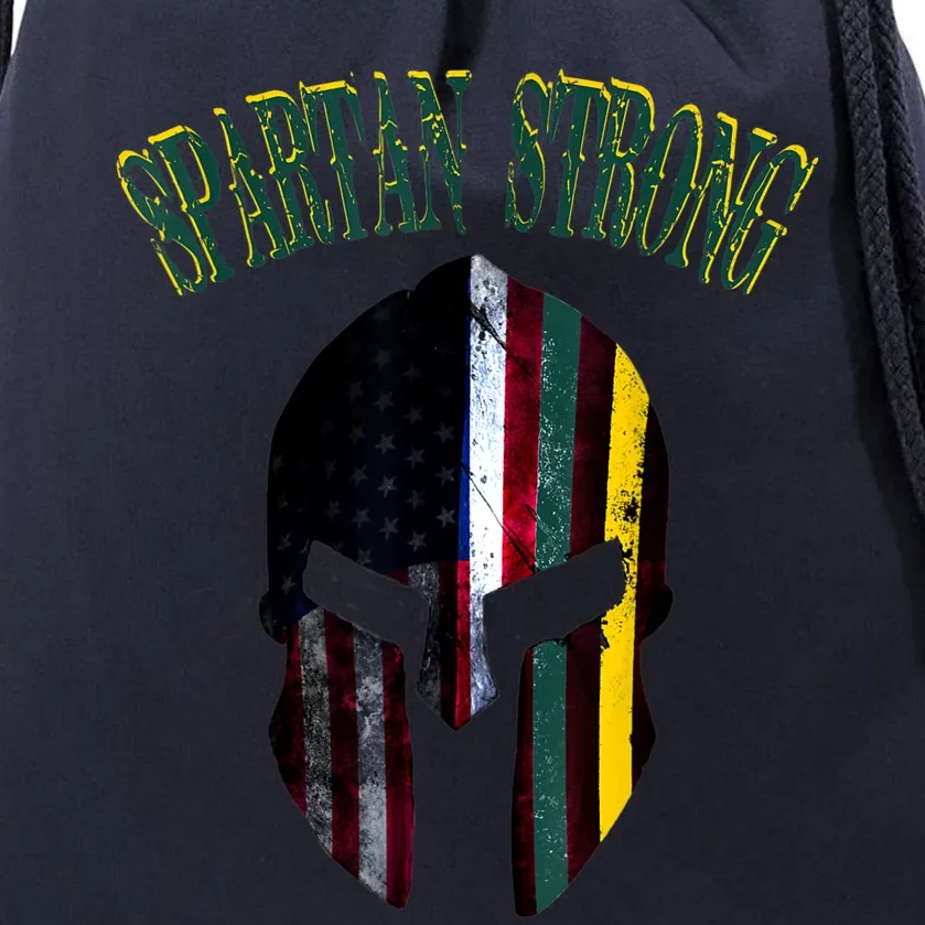 Spartan Strong American Spartans Rise Strong Drawstring Bag