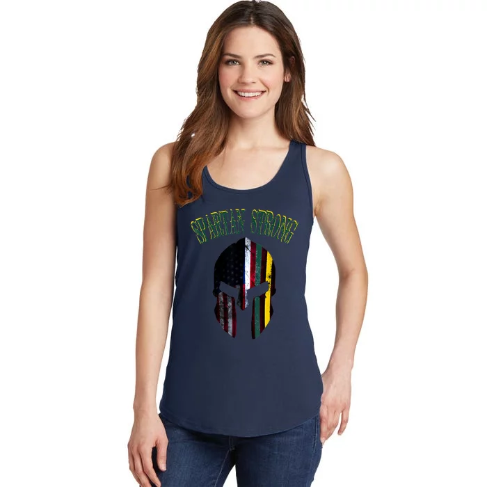 Spartan Strong American Spartans Rise Strong Ladies Essential Tank