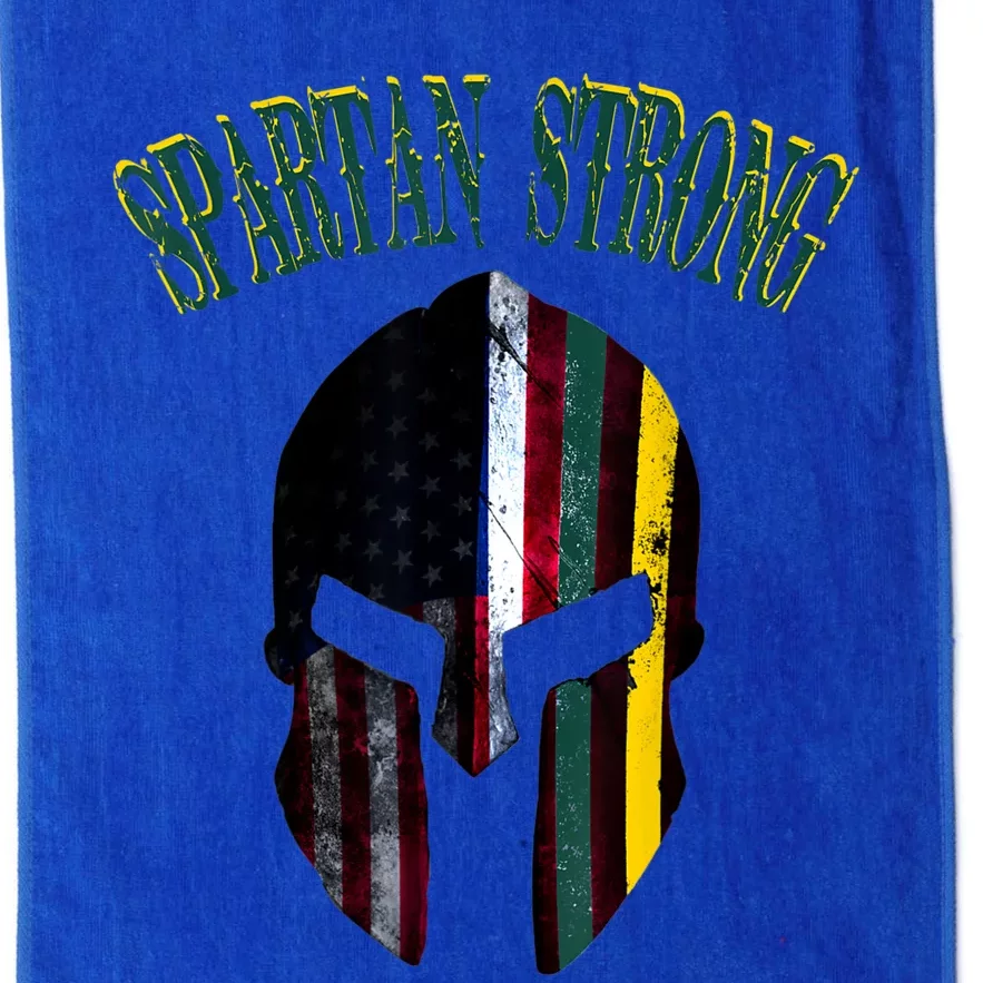 Spartan Strong American Spartans Rise Strong Platinum Collection Golf Towel