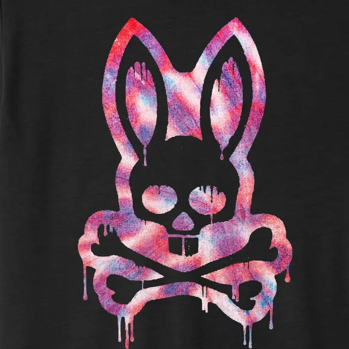 Scary Skull And Crossbones Bad Rabbit Horror Bunny Halloween ChromaSoft Performance T-Shirt