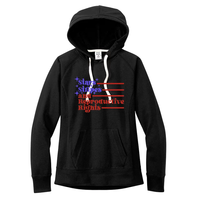 Stars Stripes And Reproductive Rights Women's Fleece Hoodie