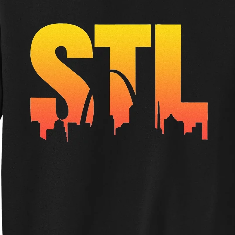 STL Skyline Art St. Louis Arch Missouri Souvenir Sweatshirt