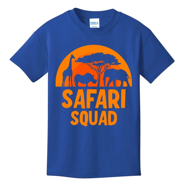 Safari Squad Africa Family Trip Gift Kids T-Shirt