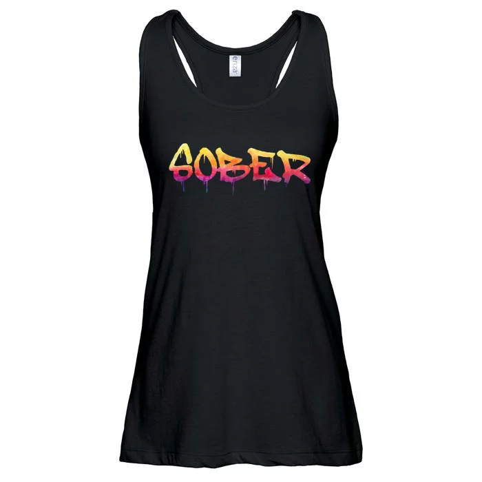 Sober Sobriety Anniversary Recovery Sober Aa Na Ladies Essential Flowy Tank