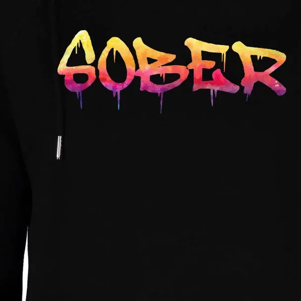 Sober Sobriety Anniversary Recovery Sober Aa Na Womens Funnel Neck Pullover Hood