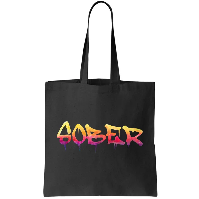 Sober Sobriety Anniversary Recovery Sober Aa Na Tote Bag