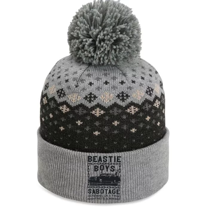 Sabotage The Baniff Cuffed Pom Beanie