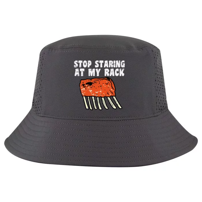 Stop Staring At My Rack Bbq Ribs Barbecue Grill Cool Comfort Performance Bucket Hat