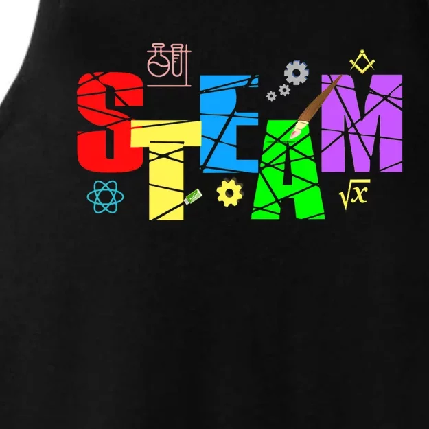 STEAM Science and Art STEM Creativity Maker Ladies Tri-Blend Wicking Tank