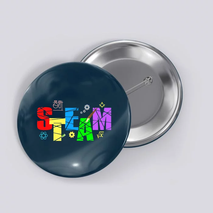 STEAM Science and Art STEM Creativity Maker Button