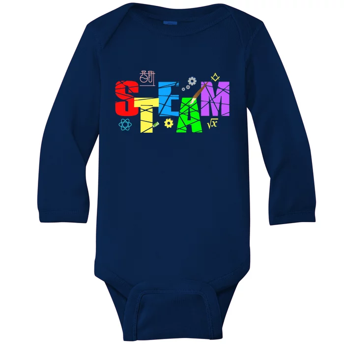 STEAM Science and Art STEM Creativity Maker Baby Long Sleeve Bodysuit