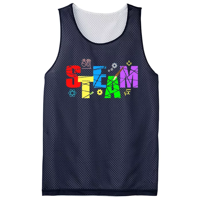 STEAM Science and Art STEM Creativity Maker Mesh Reversible Basketball Jersey Tank