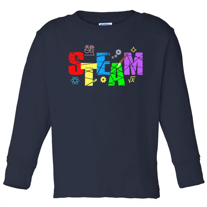 STEAM Science and Art STEM Creativity Maker Toddler Long Sleeve Shirt