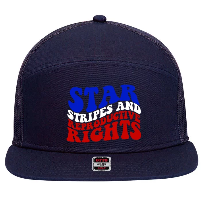 Stars Stripes And Reproductive Rights Feminist Pro Choice 7 Panel Mesh Trucker Snapback Hat