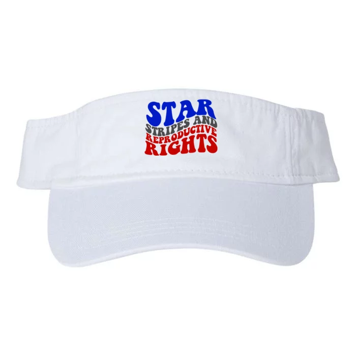 Stars Stripes And Reproductive Rights Feminist Pro Choice Valucap Bio-Washed Visor