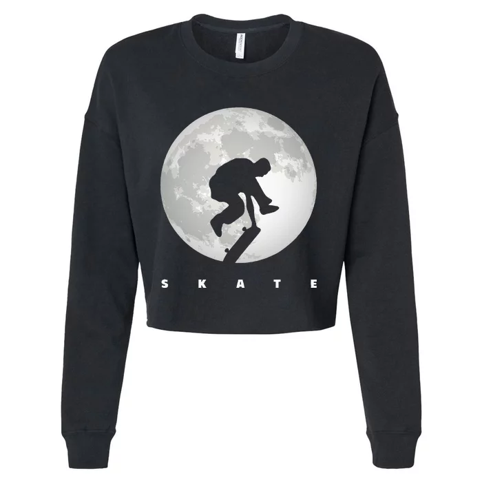 Skateboarding Skateboard Apparel Skateboarder Skateboard Cropped Pullover Crew