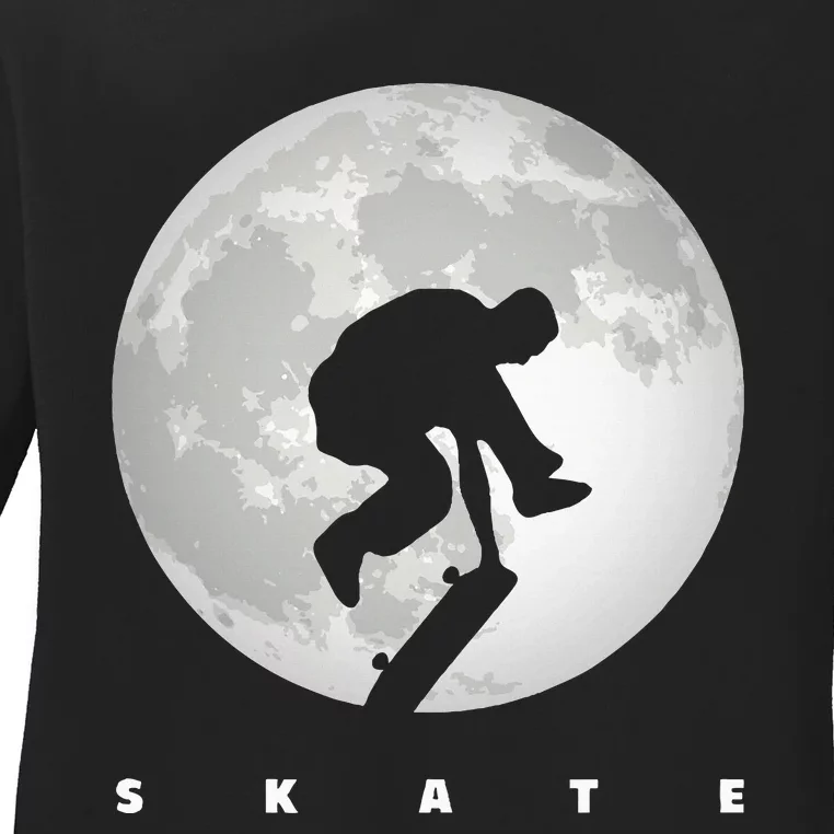 Skateboarding Skateboard Apparel Skateboarder Skateboard Ladies Long Sleeve Shirt