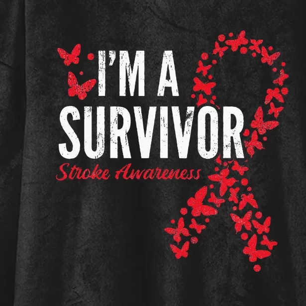 Survivor Stroke Awareness Stroke Survivor Hooded Wearable Blanket