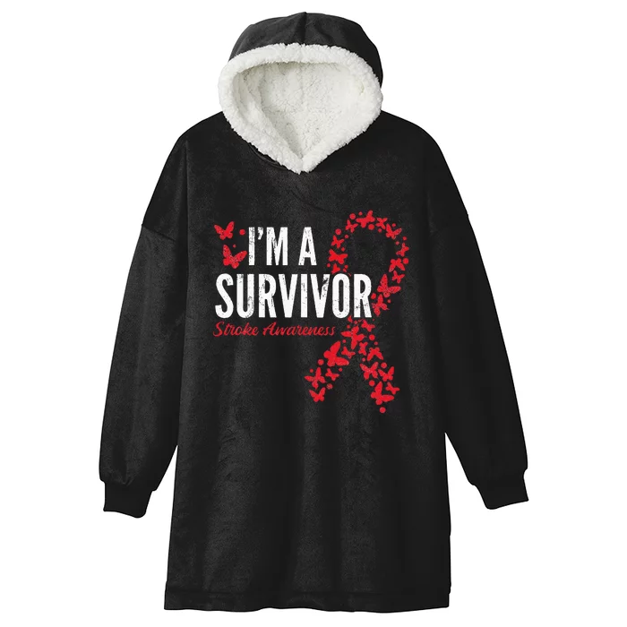 Survivor Stroke Awareness Stroke Survivor Hooded Wearable Blanket