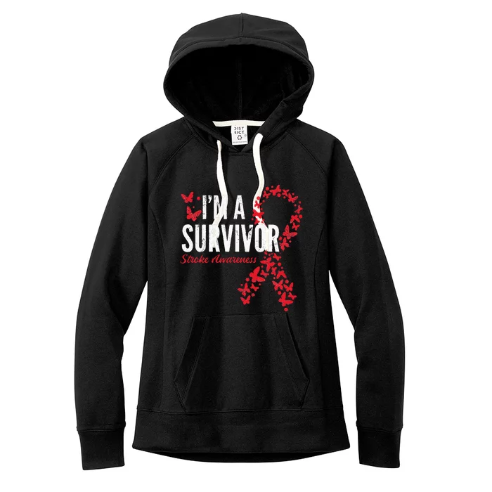 Survivor Stroke Awareness Stroke Survivor Women's Fleece Hoodie