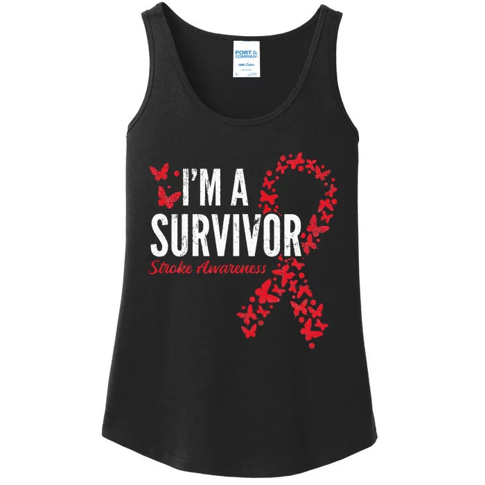 Survivor Stroke Awareness Stroke Survivor Ladies Essential Tank