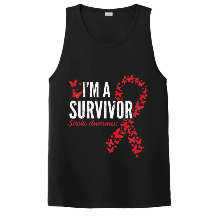 Survivor Stroke Awareness Stroke Survivor Performance Tank