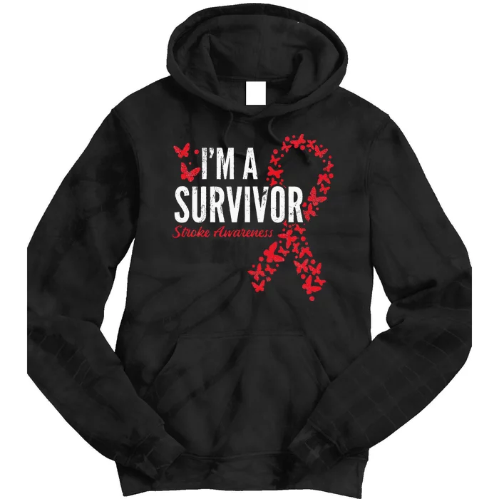 Survivor Stroke Awareness Stroke Survivor Tie Dye Hoodie