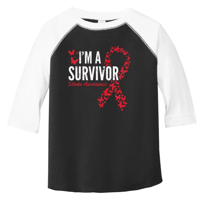 Survivor Stroke Awareness Stroke Survivor Toddler Fine Jersey T-Shirt