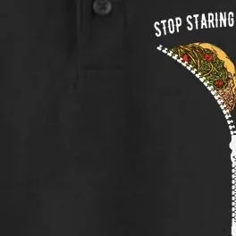 Stop Staring At My Tacos Tacos Lover Classic Dry Zone Grid Performance Polo