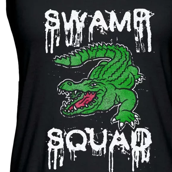 Swamp Squad Alligator Ladies Essential Flowy Tank