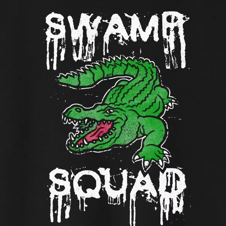 Swamp Squad Alligator Women's Crop Top Tee