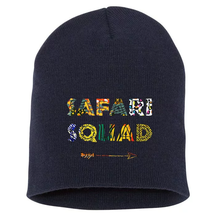 Safari Squad African Family Vacation Summer Vacay Trip Short Acrylic Beanie