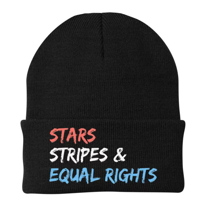 Stars Stripes And Equal Rights 4th Of July 's Rights Knit Cap Winter Beanie