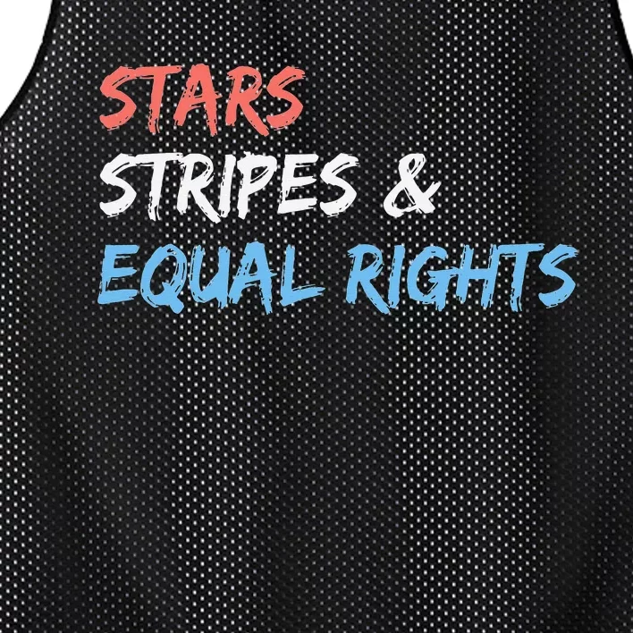 Stars Stripes And Equal Rights 4th Of July 's Rights Mesh Reversible Basketball Jersey Tank