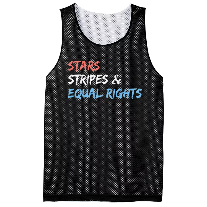 Stars Stripes And Equal Rights 4th Of July 's Rights Mesh Reversible Basketball Jersey Tank