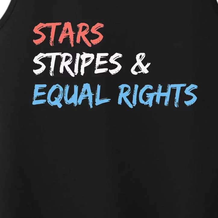 Stars Stripes And Equal Rights 4th Of July 's Rights Performance Tank