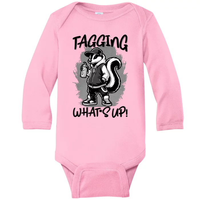 Spray Stripes: A SkunkS Tail Of Graffiti Tagging Baby Long Sleeve Bodysuit