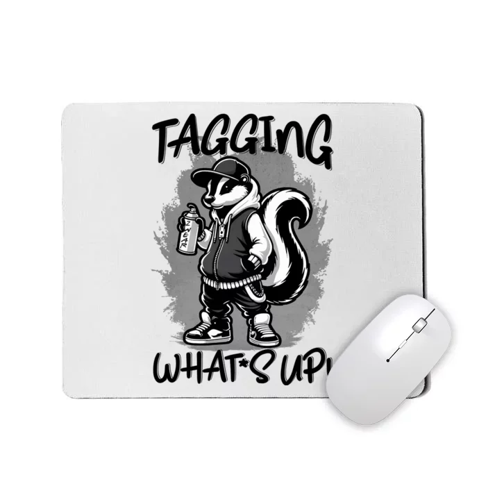 Spray Stripes: A SkunkS Tail Of Graffiti Tagging Mousepad