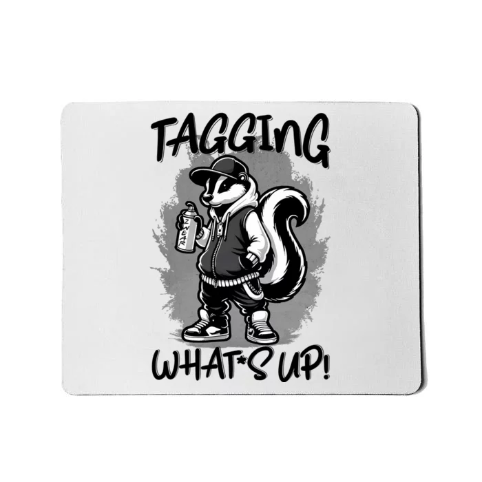 Spray Stripes: A SkunkS Tail Of Graffiti Tagging Mousepad