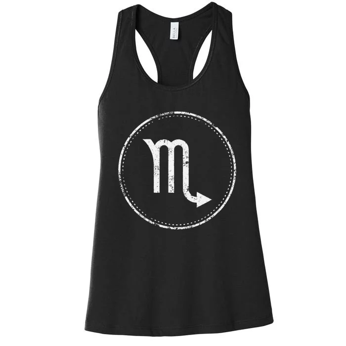 Scorpio Sign – Astrology Zodiac Women's Racerback Tank