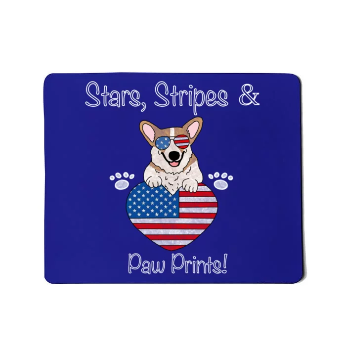 Stars Stripes And Paw Printspembroke Welsh Corgi Indian Creek Great Gift Mousepad