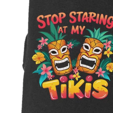 Stop Staring At My Tikis Aloha Summer Doggie 3-End Fleece Hoodie