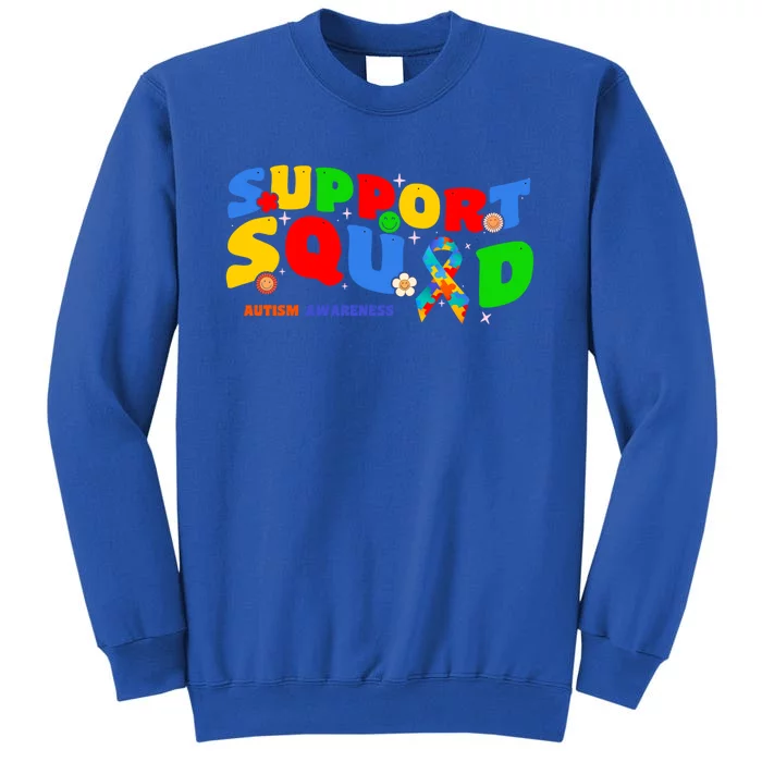 Support Squad Autism Awareness Ribbon Family Gift Sweatshirt