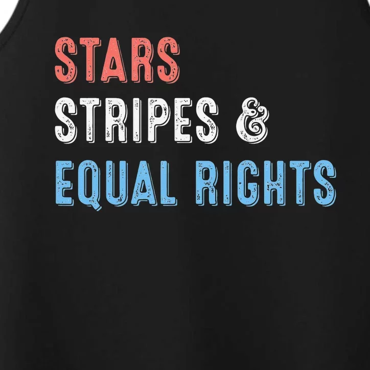 Stars Stripes And Equal Rights 4th Of July 's Rights Performance Tank