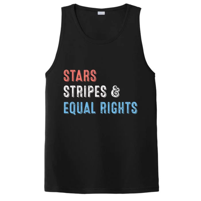 Stars Stripes And Equal Rights 4th Of July 's Rights Performance Tank