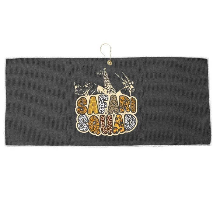 Safari Squad African Animal Costume Large Microfiber Waffle Golf Towel